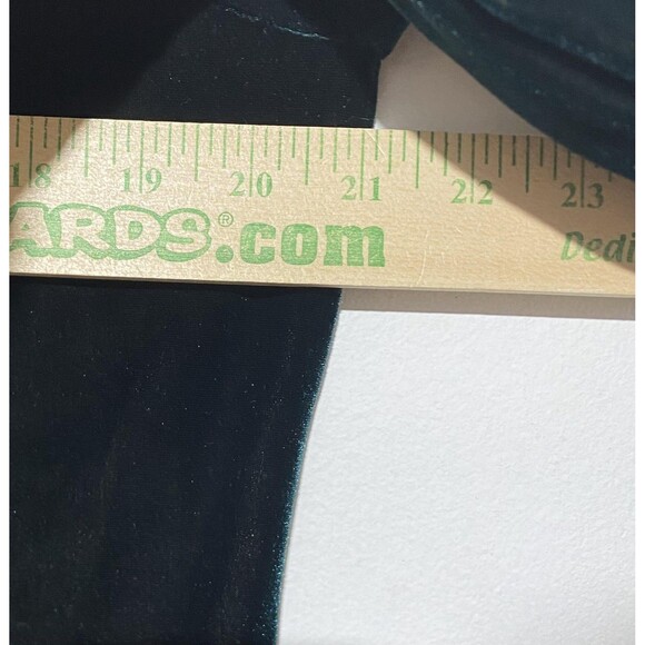 Vintage R&M Richards Jacket Womens 14P Emerald Green Velvet Gold Button USA 90s - Picture 7 of 10